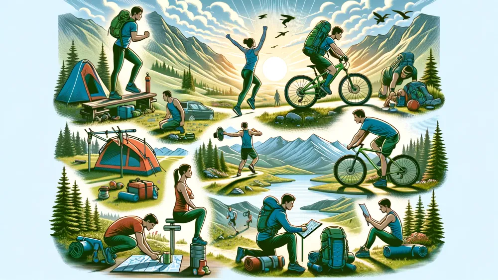 Activities needed to prepare for a hike